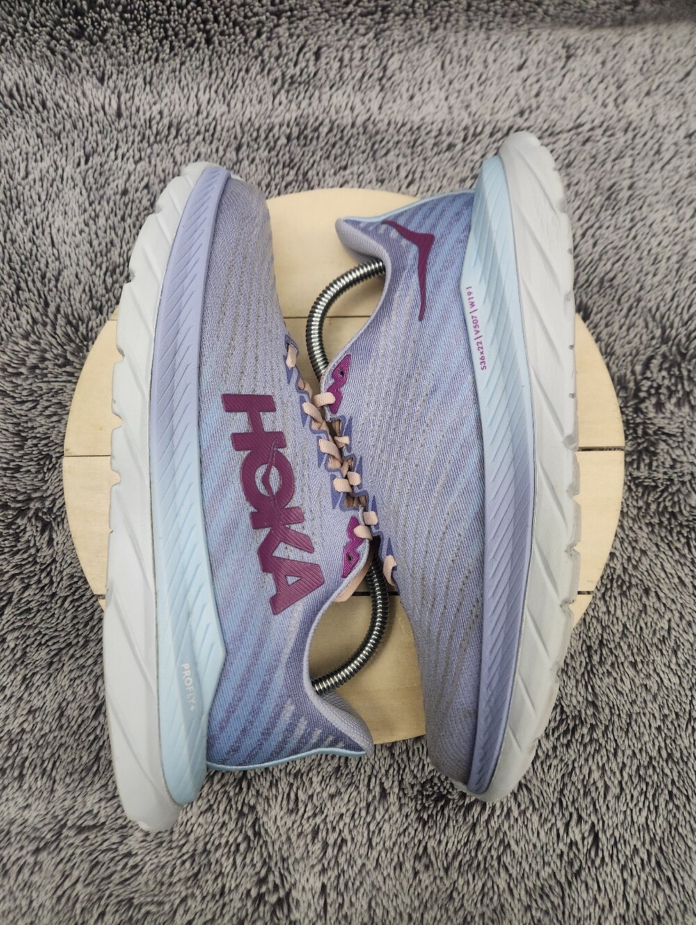 Hoka One One Mach 5 Running Shoes Sneakers Baby Lavender Women's Size 9 - Picture 4 of 8